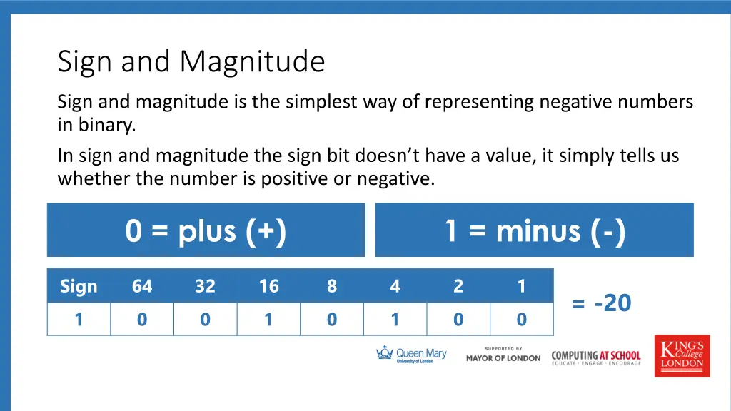 sign and magnitude