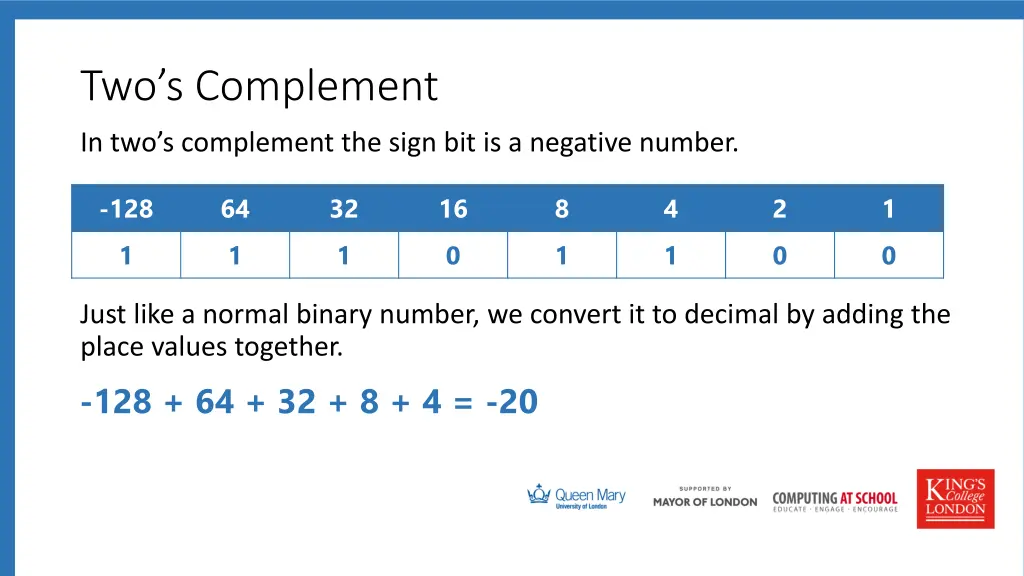 two s complement