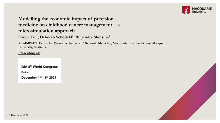 modelling the economic impact of precision