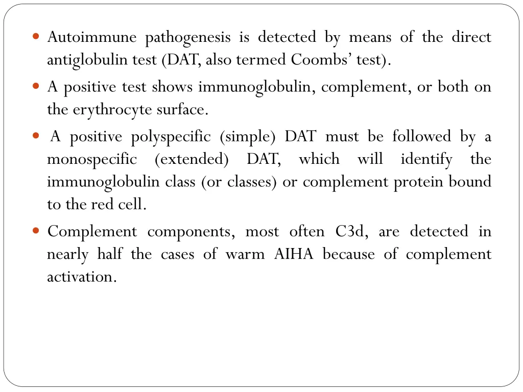 autoimmune pathogenesis is detected by means