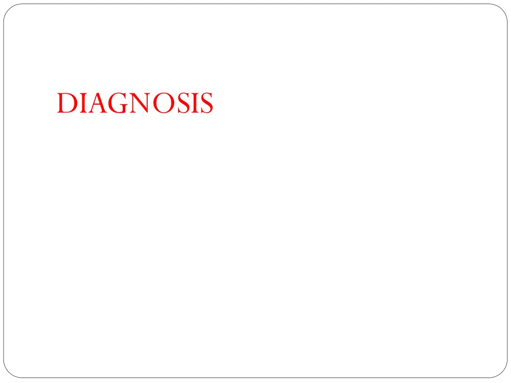 diagnosis