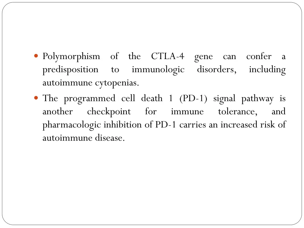 polymorphism predisposition autoimmune cytopenias