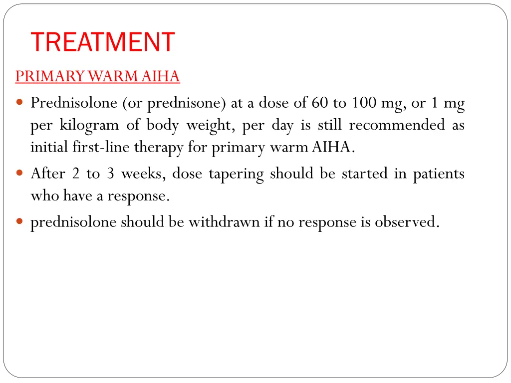 treatment primarywarmaiha prednisolone