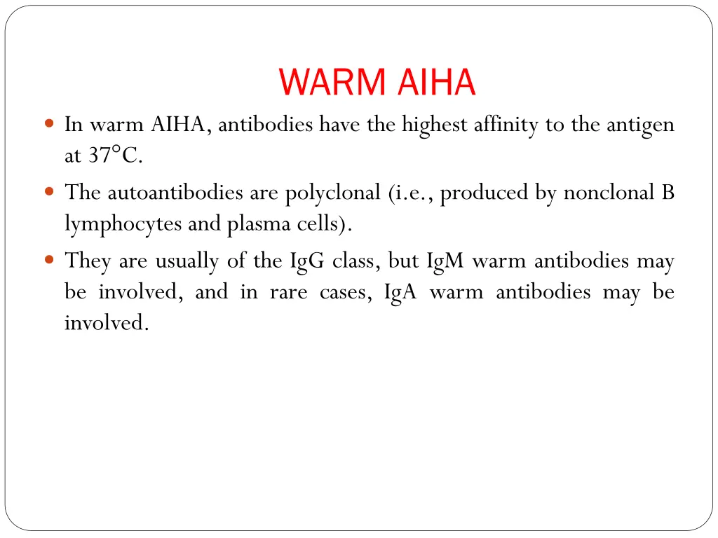 warm aiha