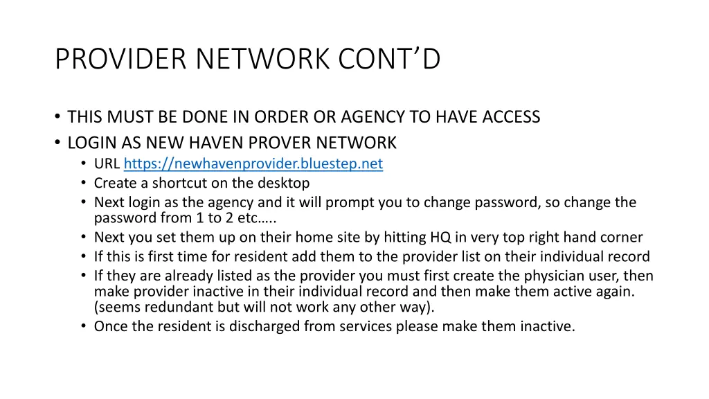 provider network cont d 1