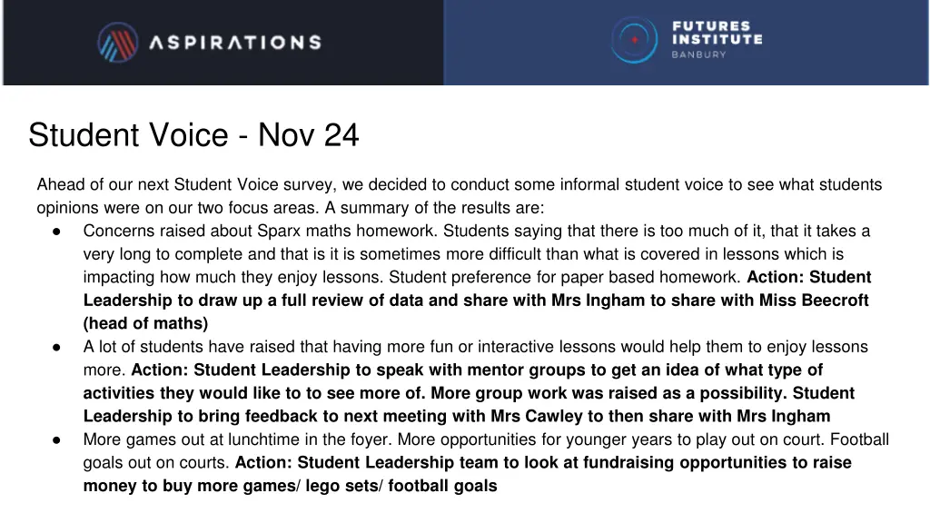 student voice nov 24