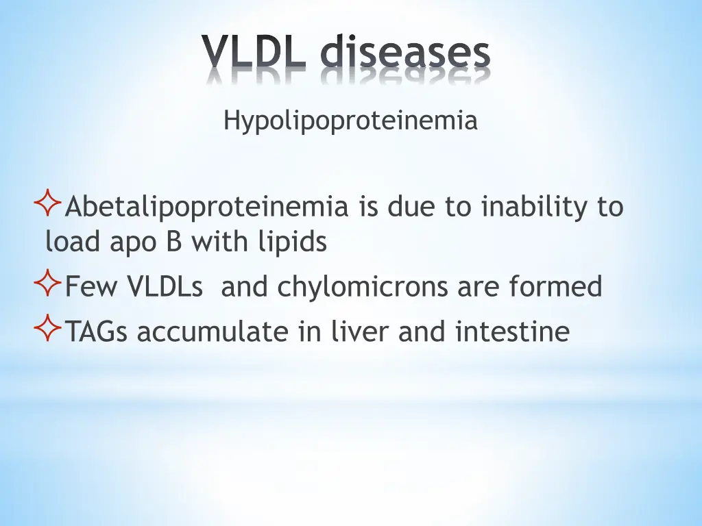 vldl diseases