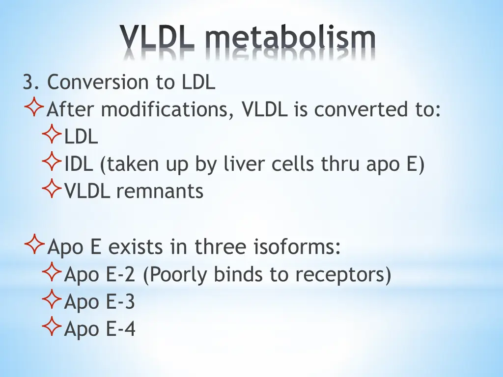 vldl metabolism 3