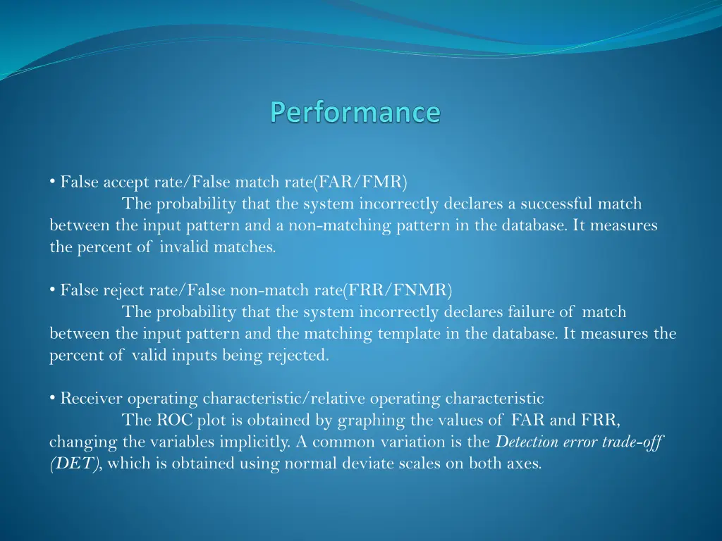 false accept rate false match rate