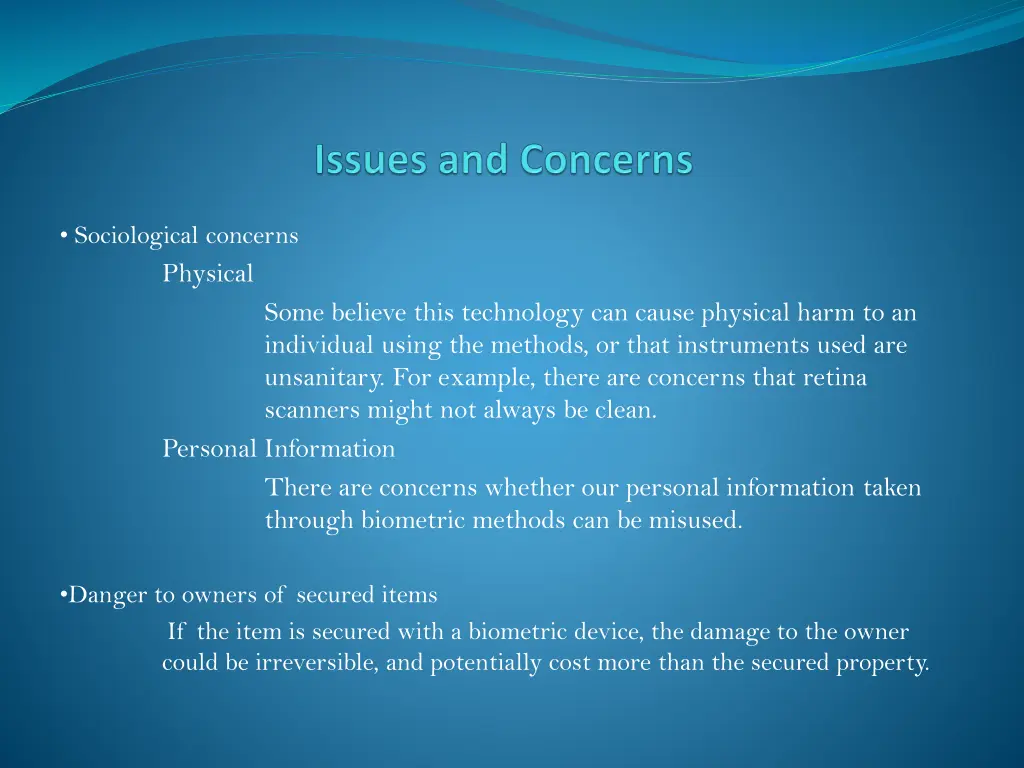 sociological concerns physical personal