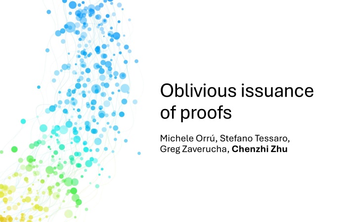 oblivious issuance of proofs
