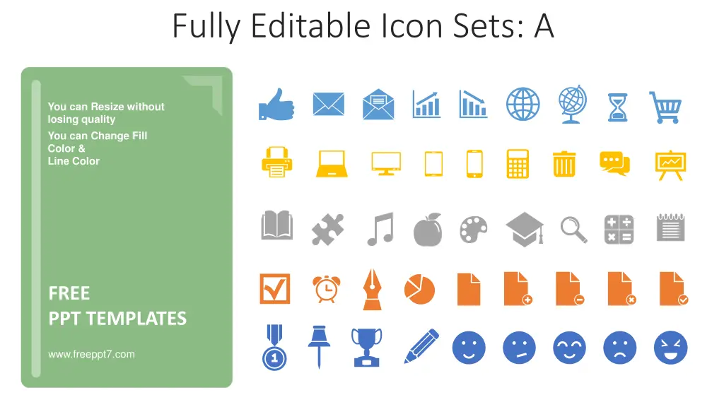 fully editable icon sets a