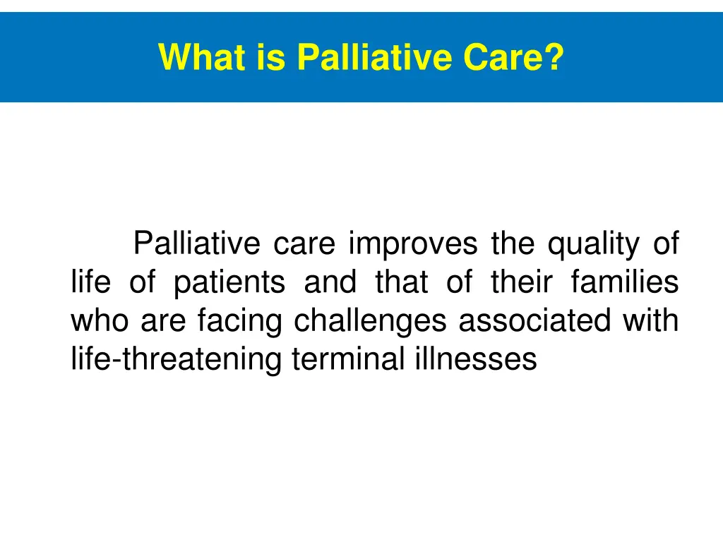 what is palliative care