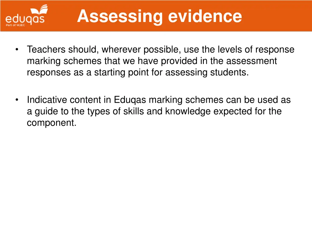 assessing evidence 1