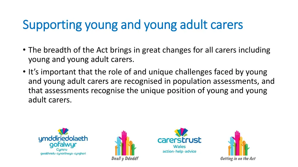 supporting young and young adult carers