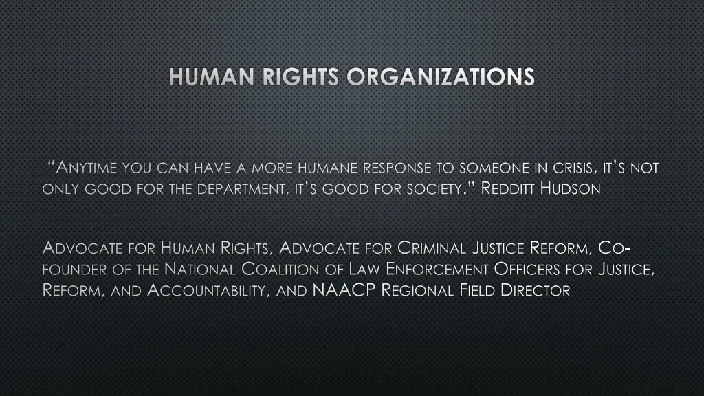 human rights organizations