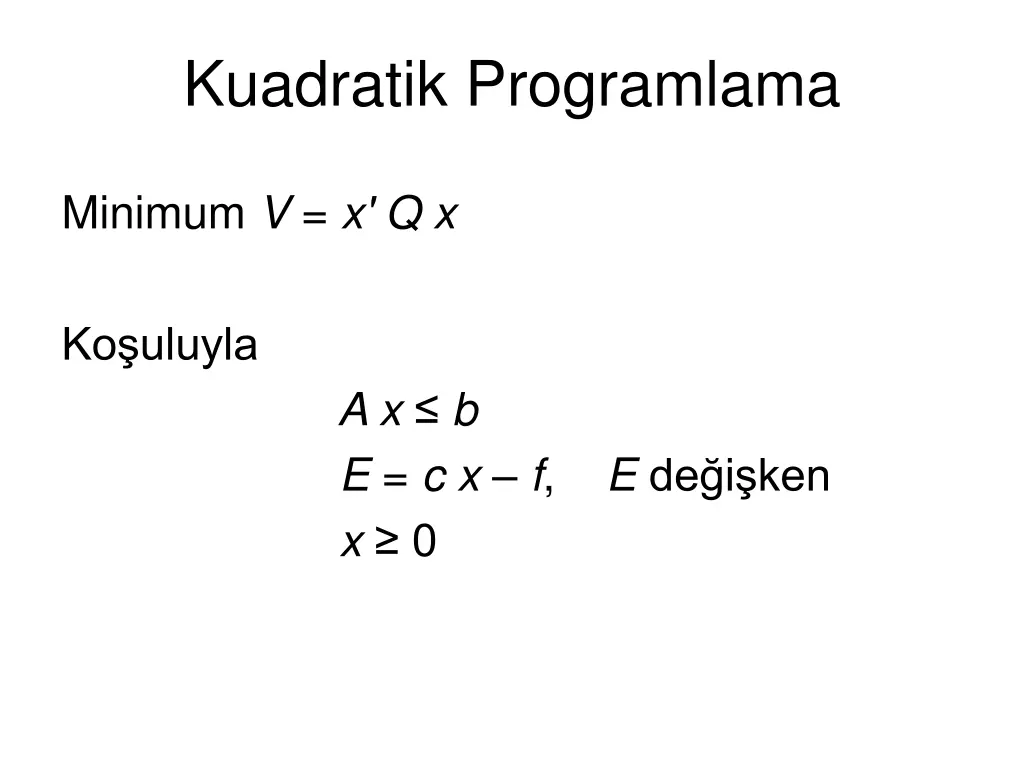kuadratik programlama 1