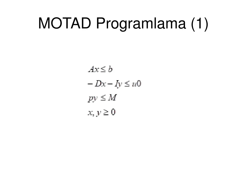 motad programlama 1