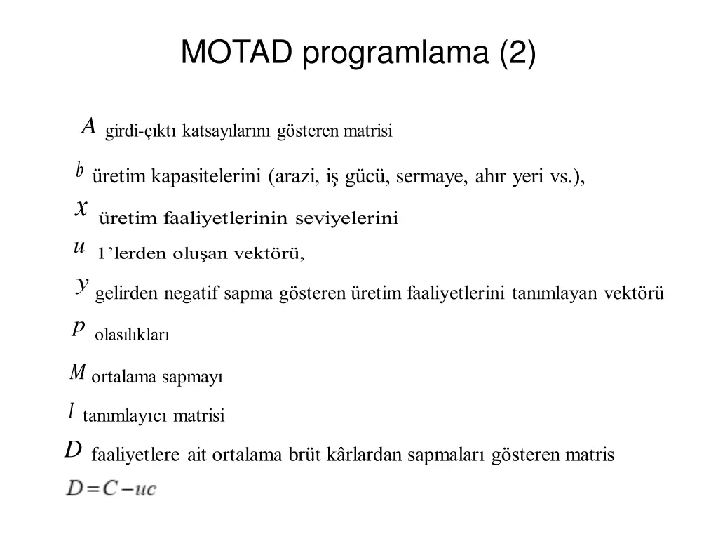 motad programlama 2