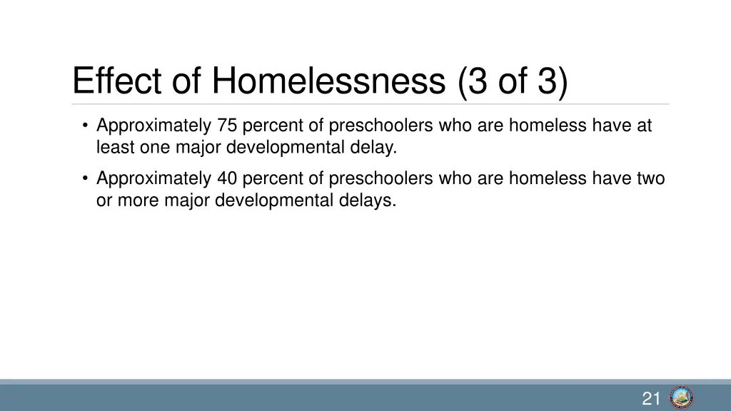 effect of homelessness 3 of 3