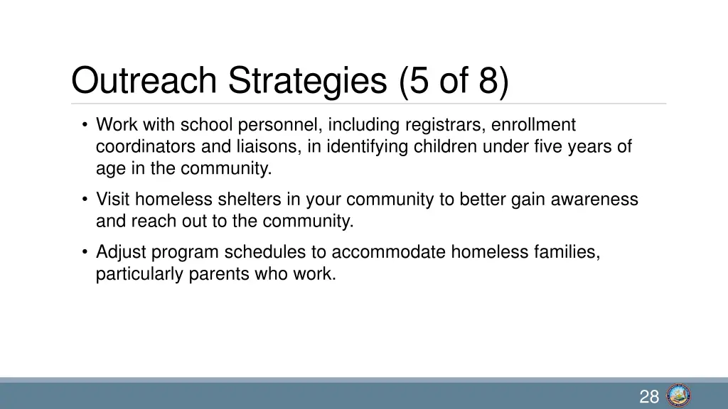 outreach strategies 5 of 8