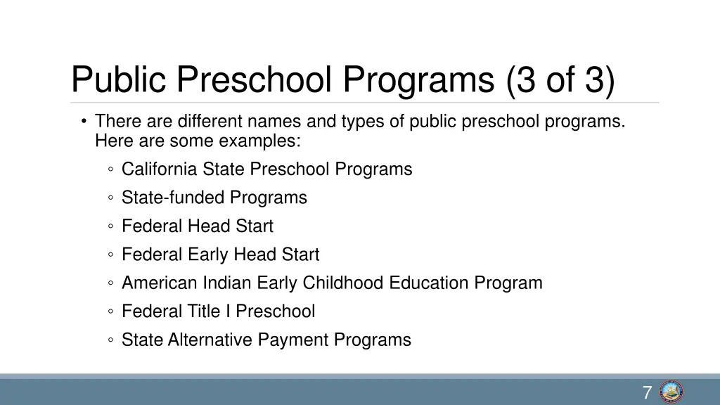 public preschool programs 3 of 3