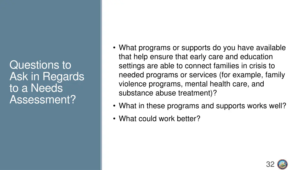 what programs or supports do you have available