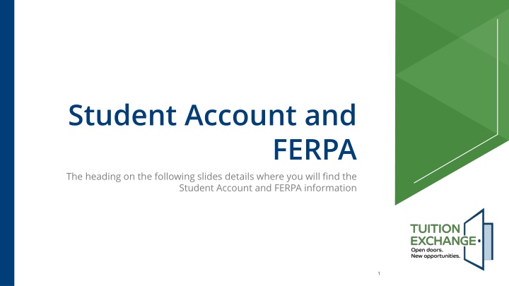 student account and