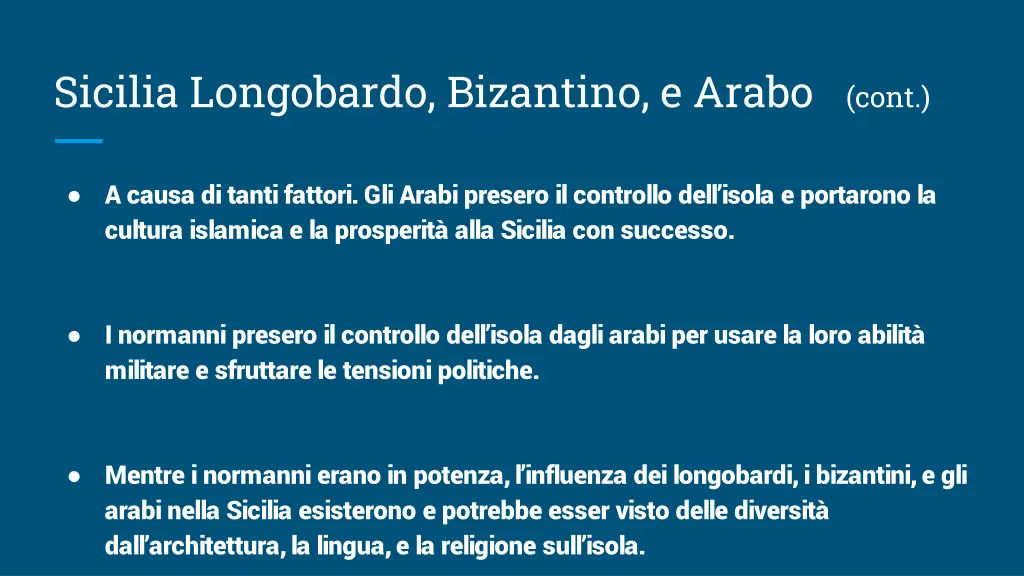 sicilia longobardo bizantino e arabo cont