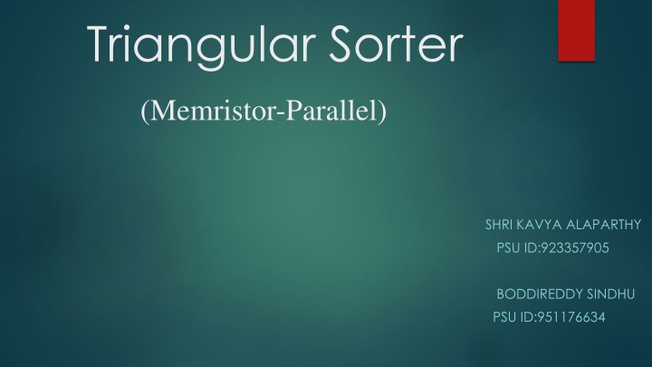 triangular sorter
