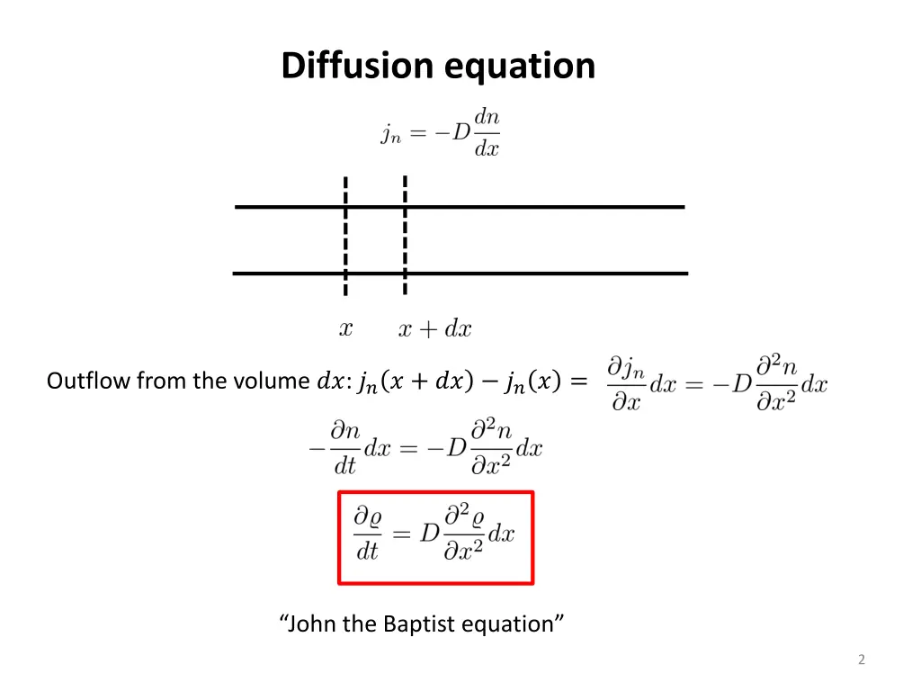 diffusion equation
