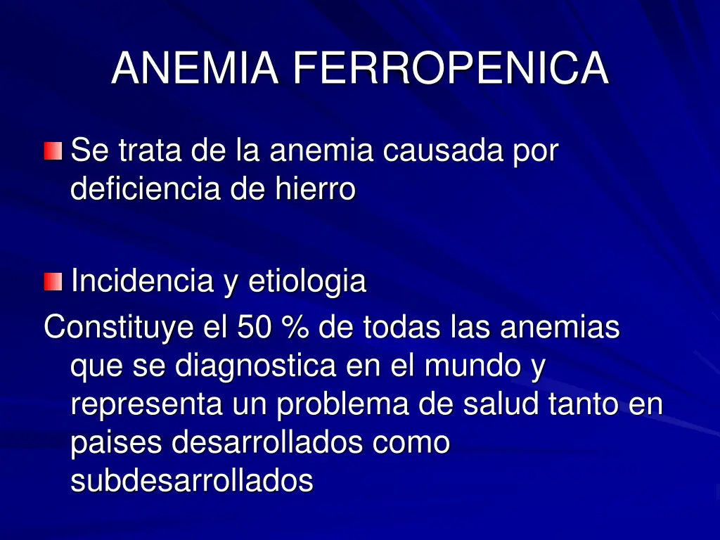 anemia ferropenica