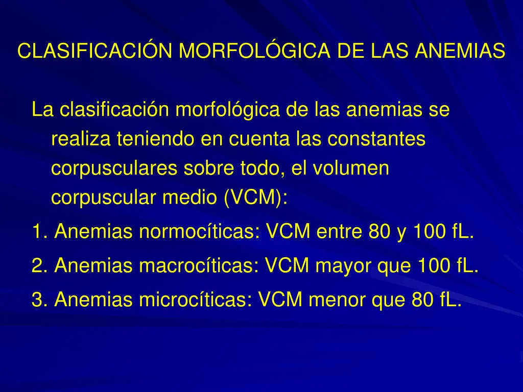 clasificaci n morfol gica de las anemias