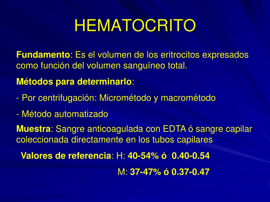 hematocrito