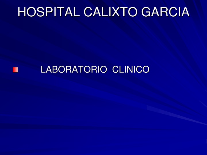 hospital calixto garcia