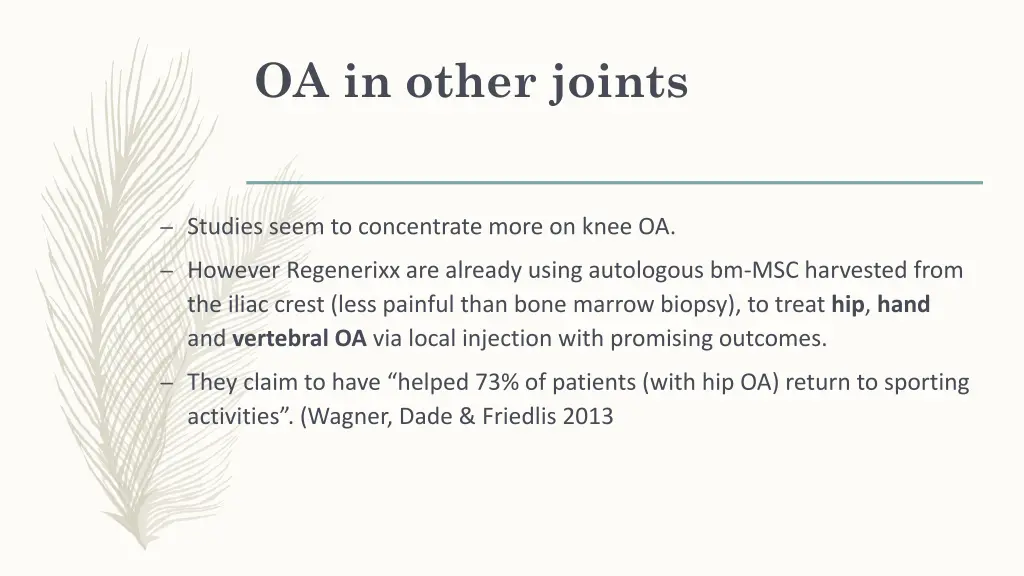 oa in other joints