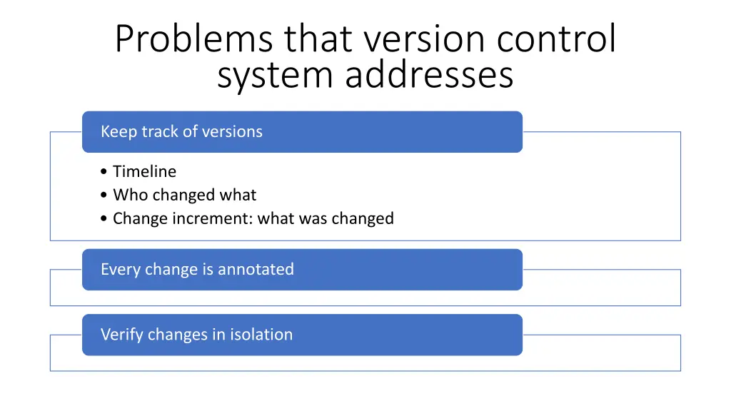 problems that version control system addresses