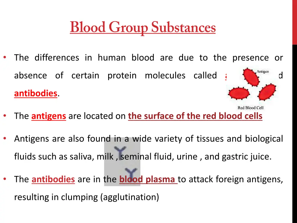 the differences in human blood