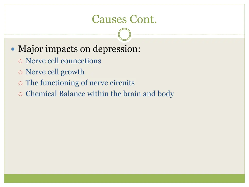 causes cont