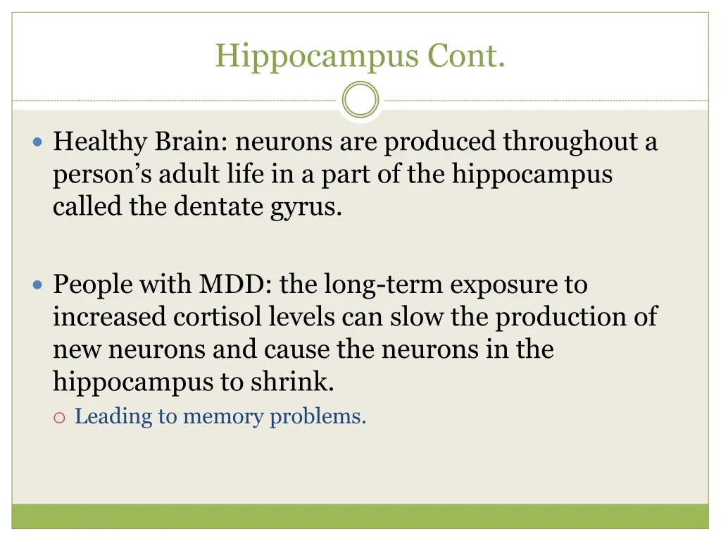 hippocampus cont