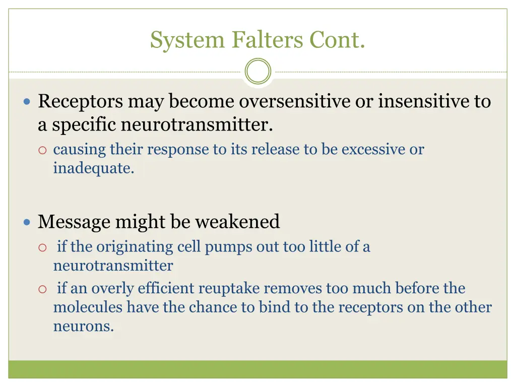 system falters cont