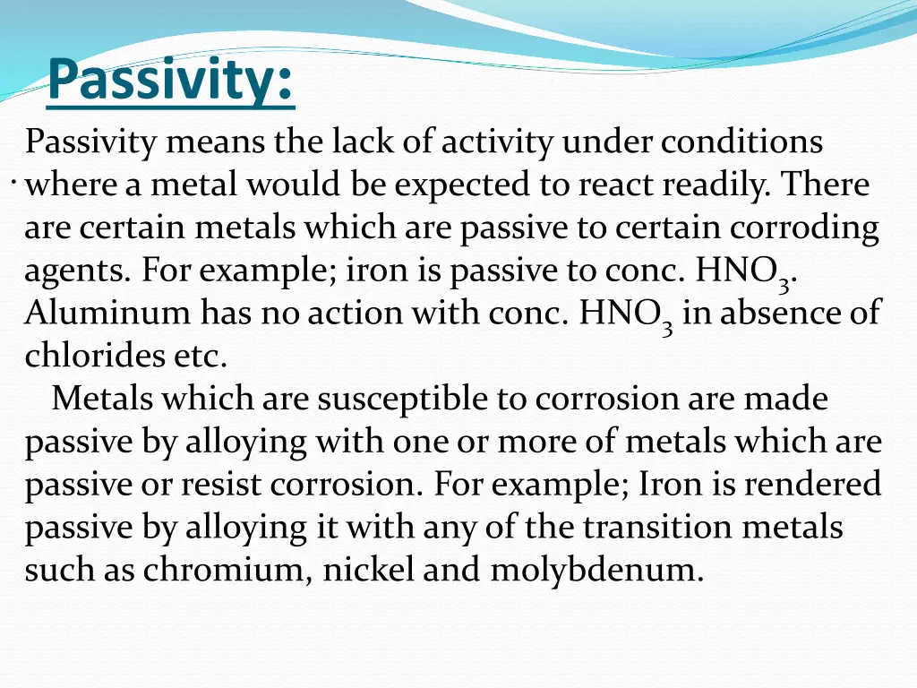 passivity passivity means the lack of activity
