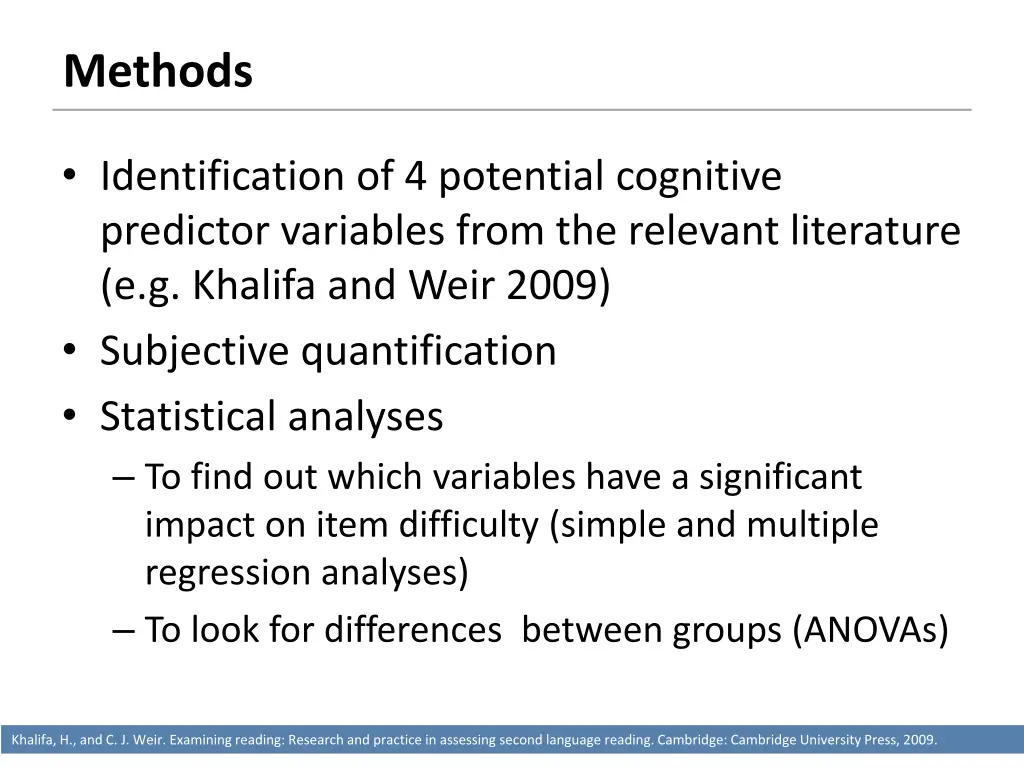 methods