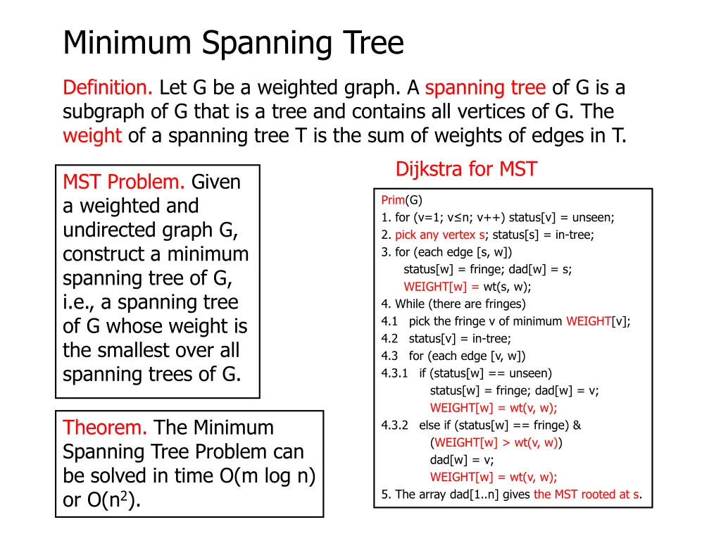 minimum spanning tree 6