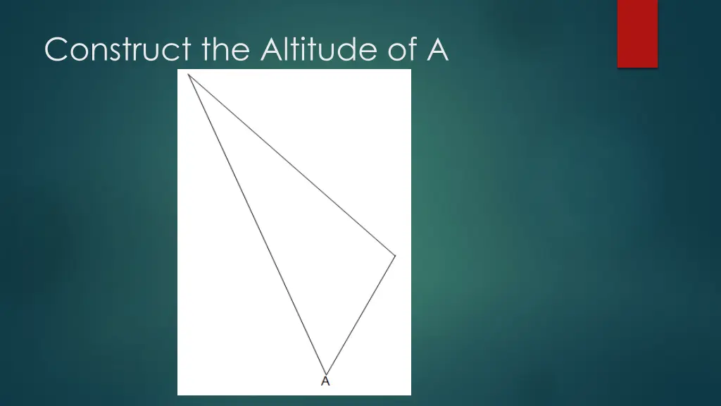 construct the altitude of a 2