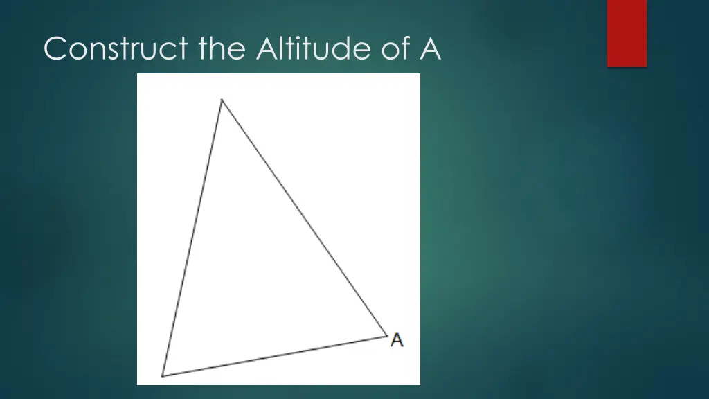construct the altitude of a