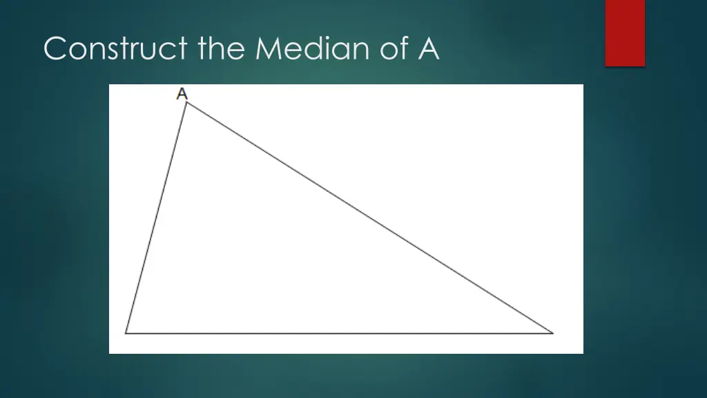 construct the median of a 1