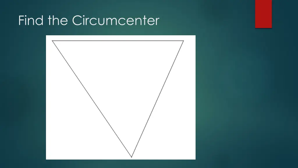 find the circumcenter 1