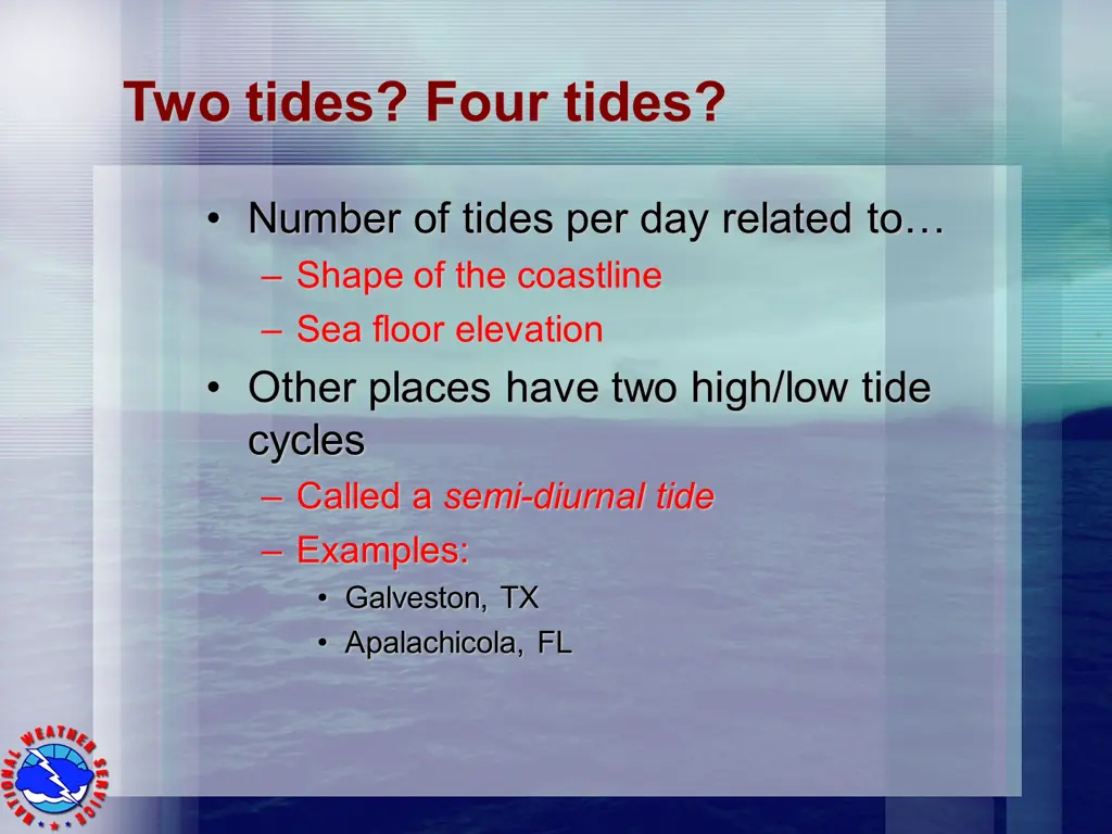 two tides four tides
