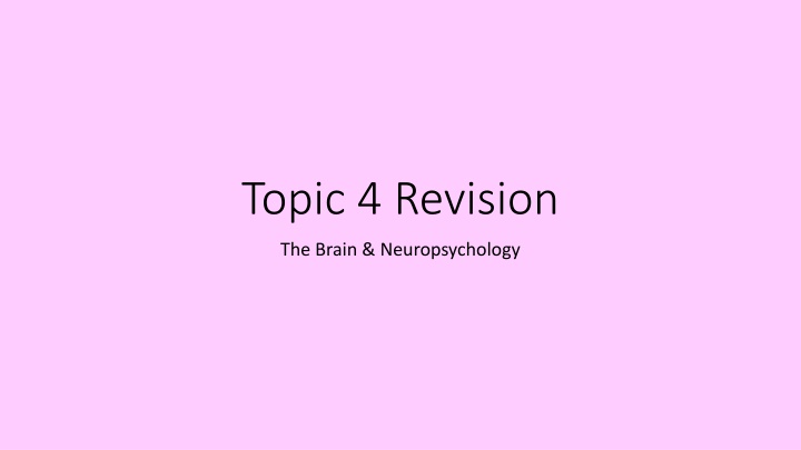 topic 4 revision